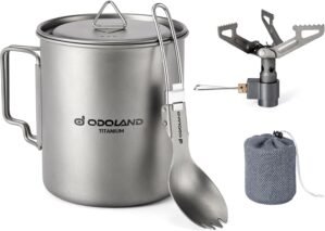 Odoland Tasses en titane de 750 ml,...