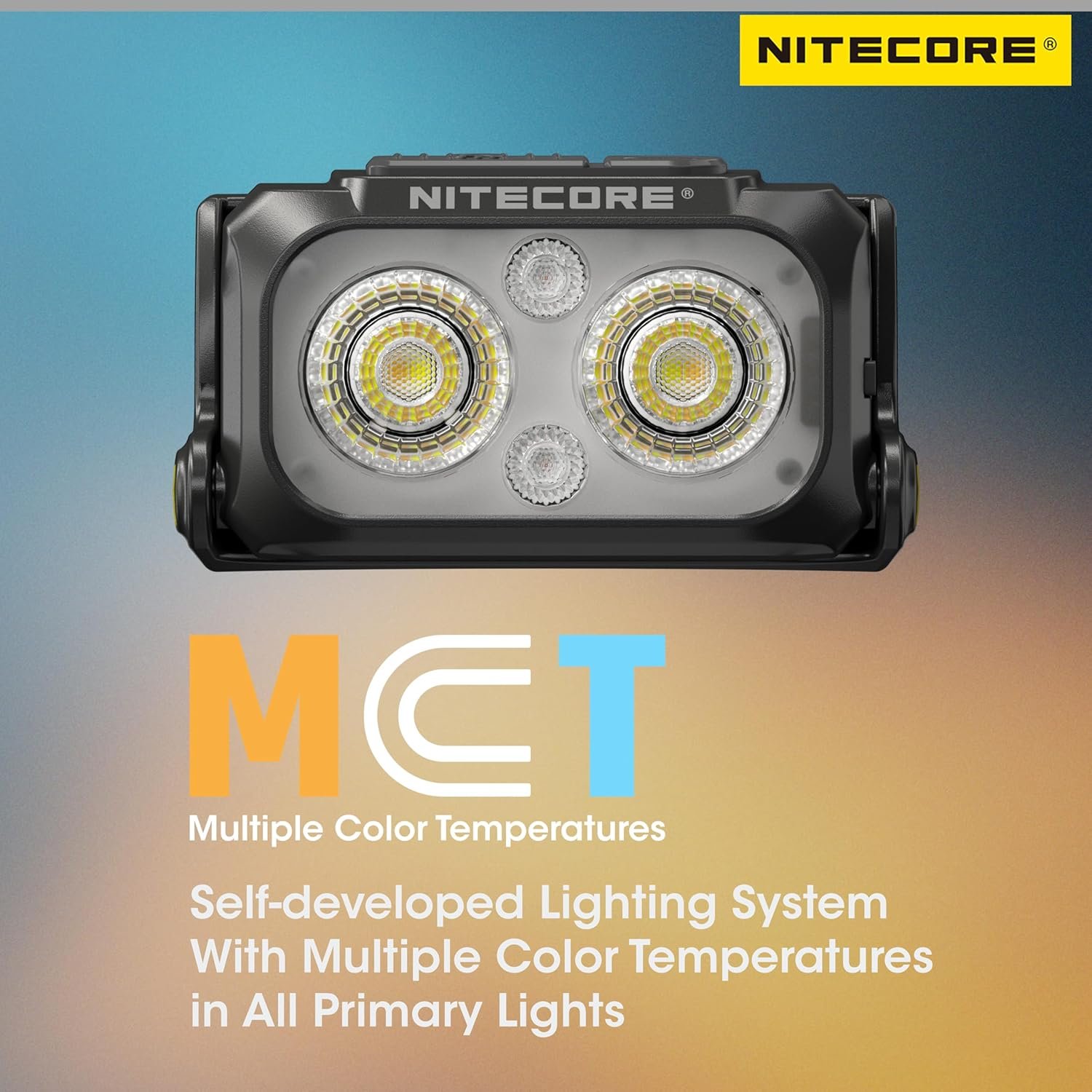 Nitecore NU25 MCT Lampe frontale ultra légère 400 lumens avec plusieurs températures de couleur pour l'extérieur, rechargeable par USB-C, lampe frontale avec sangle ultra légère (sangle avant – Image 2