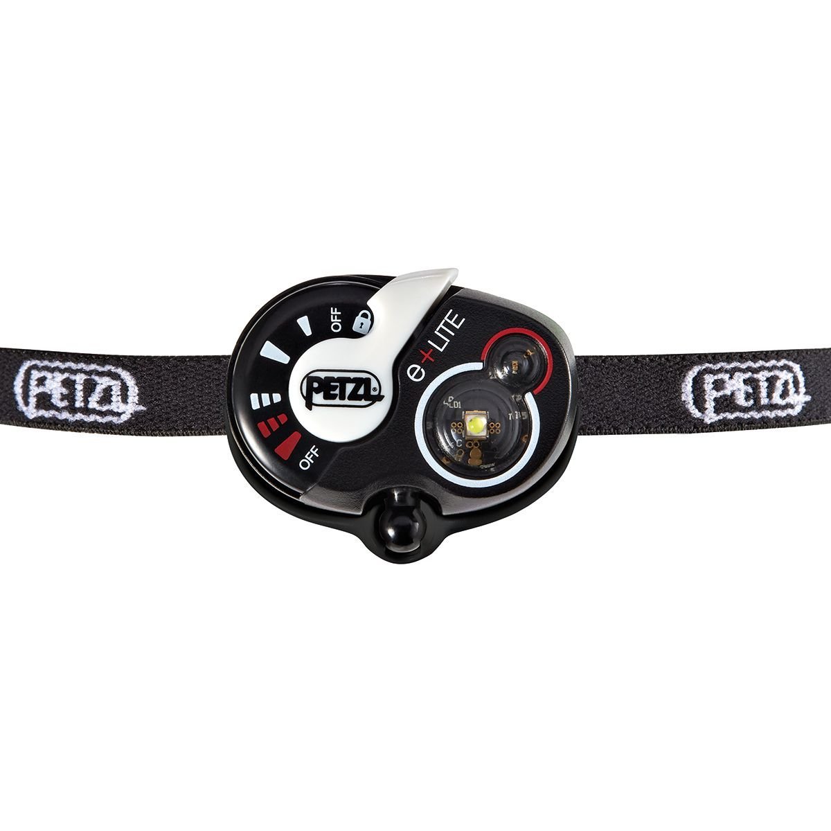 PETZL Lampe Frontale E+Lite 30 Lumens & Noctilight - Étui de Protection et de Transport pour Lampes Frontales (Tikkid, Tikkina, Tikka, Zipka, Actik, Actik Core, Swift RL) Noir/Orange – Image 3