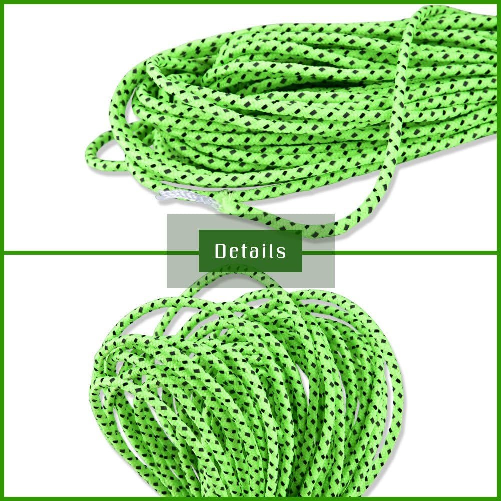 2 mm Paracord Leuchtend, Tente de Corde Réfléchissante, 20 m Tente de Cam Extérieure Auvent Réfléchissant Guyline Corde Guy Line Cord – Image 5
