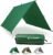 Aqua Quest Guide Bâche Carrée 3 x 3 m Vert – Ultralégère et Imperméable Ripstop Nylon Sil pour Tente de Camping – Parfaite pour Hamac