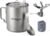 KIT Odoland Tasses en titane de 750 ml, mini réchaud en titane ultra léger de 1900 W